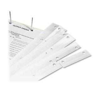 Tabbies Two Hole Clear Reinforcing Strips - 3.5" x 0.62" - 500 / Pack - Clear