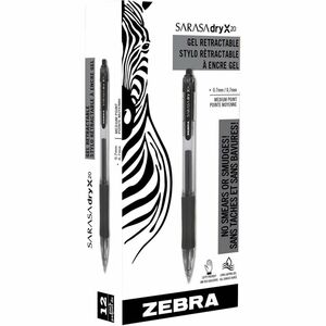 Zebra Pen Sarasa Gel Retractable Pen - 0.7 mm Pen Point Size - Navy Blue Ink - Translucent Barrel - 1 Each