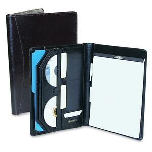 Bond Street Sherwood Leather Pad Holder - 8.5" x 11" - Letter - 1 Each - Black