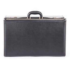 Stebco Deluxe Catalog Case - Front Loading - 13.5" x 22.25" x 8.75" - Vinyl - Black