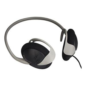 Compucessory CCS 55224 Digital Stereo Headphone - Connectivity: Wired - Stereo - Behind-the-neck - Gray, Black