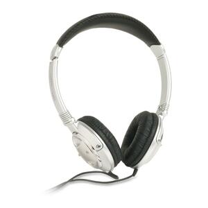 Compucessory CCS 55228 Deluxe Stereo Audio Headphone - Connectivity: Wired - Stereo - Over-the-head - Black, Silver