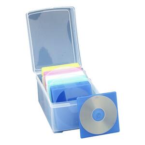 Compucessory CD/DVD Slim Storage Box - Plastic