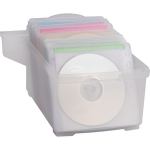 Compucessory CD/DVD Storage Box - Plastic, Polypropylene