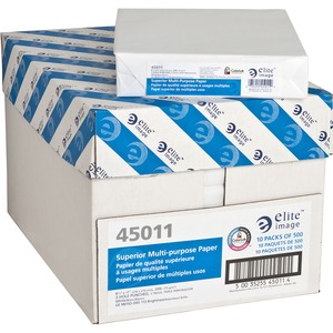 Elite Image 3HP Multipurpose Copy Paper - Letter - 8.5" x 11" - 20lb - 5000 x Sheet - Bright White