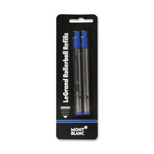 Montblanc LeGrand Rollerball Pen Refill - Medium Point - Blue For Montblanc Ballpoint Pen 2 / Pack