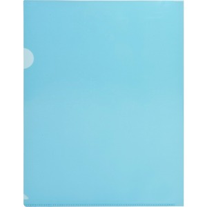 Sparco Transparent File Holder - 8.5" x 11" - Letter - 10 / Pack - Blue