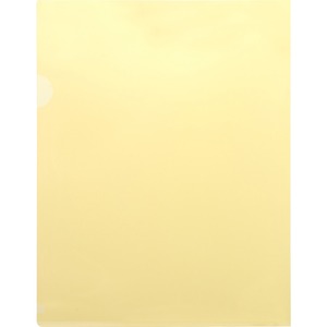Sparco Transparent File Holder - 8.5" x 11" - Letter - 10 / Pack - Yellow