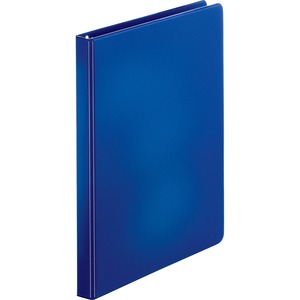 Sparco Round Ring Binder - Letter - 8.5" x 11" - 0.5" Capacity - 1 Each - Dark Blue