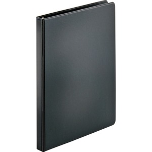 Sparco Round Ring Binder - Letter - 8.5" x 11" - 0.5" Capacity - 1 Each - Black