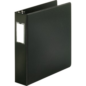 Sparco Vinyl Ring Binder - Letter - 8.5" x 11" - 2" Capacity - 1 Each - Black