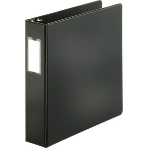 Sparco Vinyl Slant Ring Binder - Letter - 8.5" x 11" - 2" Capacity - 1 Each - Black