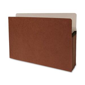 Sparco Accordion Expanding File Pocket - Legal - 8.5" x 14" - 5.25" Expansion - 5.25" Capacity - 1 Each - Red