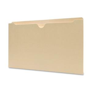 Sparco Vertical Filing Pockets - 9.5" x 14.75" - 1" Expansion - 1" Capacity - 50 / Box - Manila