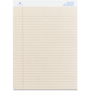 Sparco Ivory Ruled Legal Pad - 50 Sheet(s) - 16lb - Legal/Narrow Ruled - 8.5" x 11.75" - 12 / Dozen - Ivory
