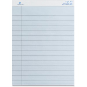 Sparco Orchid Legal Ruled Pad - 50 Sheet(s) - 16lb - Legal Ruled - 8.5" x 11.75" - 12 / Dozen - Orchid