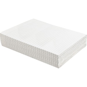 Sparco Ruled Memorandum Pads - 50 Sheet(s) - 16lb - Ruled - Letter 8.5" x 11" - 12 / Pack - White
