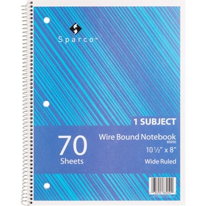 Quality Wirebound Wide Ruled Notebooks - Click Image to Close