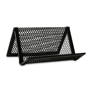 Sparco Business Card Holder - Steel - Black