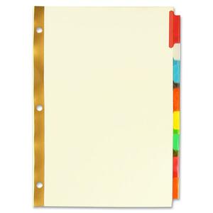 Sparco Insertable Tab Divider - 8 x Tab Blank - 8.5" x 11" - 8 / Set - Assorted Tab