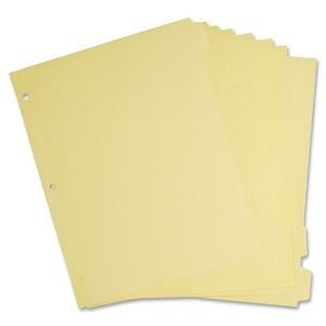 Sparco Plain Tab Indexes - 8 x Tab Blank - 8.5" x 11" - 25 / Box - Buff Tab
