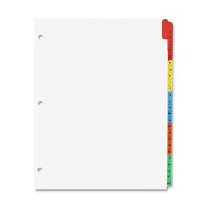 A-Z Quick Index Dividers With Contents Page