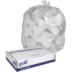 Genuine Joe Clear Trash Can Liners