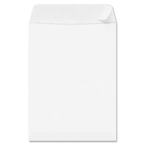 Sparco Removable Strip Catalog Envelopes - #10 1/2 (9" x 12") - 28lb - Self-sealing - Wove - 100 / Box - White