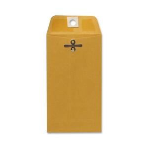 Sparco Heavy-Duty Clasp Envelope - #5 (3.12" x 5.5") - 28lb - Gummed - 100 / Box - Kraft