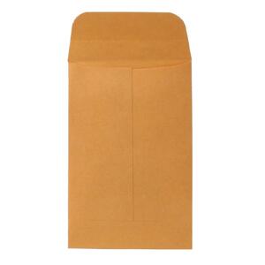 Sparco Kraft Coin Envelope - 3" x 4.5" - 24lb - Gummed - Kraft - 500 / Box - Brown