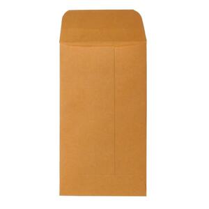 Sparco Kraft Coin Envelope - 3.12" x 5.5" - 20lb - Gummed - Kraft - 500 / Box - Brown