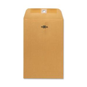 Sparco Heavy-Duty Clasp Envelope - #55 (6" x 9") - 28lb - Gummed - 100 / Box - Kraft