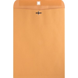 Sparco Heavy-Duty Clasp Envelope - #90 (9" x 12") - 32lb - Gummed - Kraft - 100 / Box - Brown