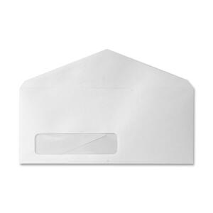 Sparco Diagonal Seam Window Envelopes - #10 (4.25" x 9.5") - 24lb - 500 / Box - White