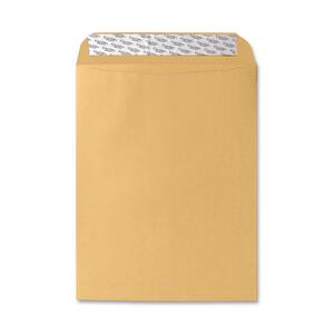 Sparco Plain Self-Sealing Envelope - 10" x 13" - 28lb - Self-sealing - Kraft - 250 / Box - Kraft