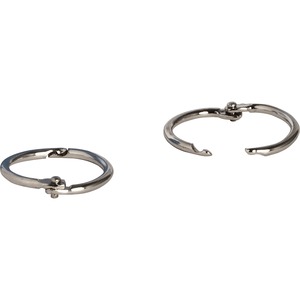 Sparco Book Rings - 1" Diameter - For Loose-leaf, Memo Filing, Key Ring, Sample Holder - Nickel Plated - 100 / Box - Silver