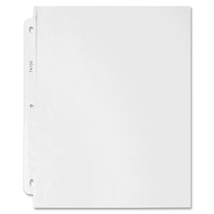 Sparco Top Loading Sheet Protector - 9" x 11" - Rectangular - For Ring Binder - 100 / Box - Clear