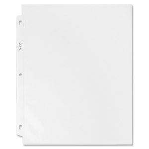 Sparco Sheet Protector - 9" x 11" - Rectangular - For Ring Binder - Polypropylene - 50 / Box - Clear