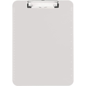 Sparco Transparent Clipboard - 9" x 12" - Low-profile - Plastic - Clear