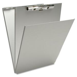 Sparco Form Holder Storage Clipboard - 0.5" Capacity - 30 - 8.5" x 12" - Aluminum - Aluminum