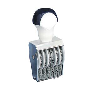 Sparco Rubber Number Stamp - 6 Bands