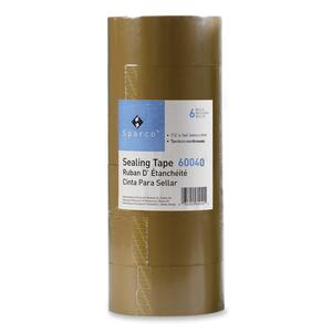 Sparco Heavyweight Package Sealing Tape - 1.88" Width x 164' Length - 3" Core - Pressure-sensitive Poly - 6 / Pack - Tan
