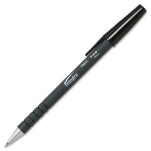 Integra Soft Grip Stick Ballpoint Pen - Black Ink - 12 / Dozen