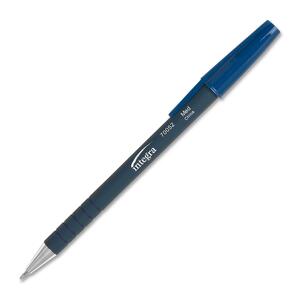 Integra Soft Grip Stick Ballpoint Pen - Blue Ink - 12 / Dozen
