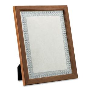 Sparco Solid Oak Frame - 8.5" x 11" Insert - Wall-mountable - Vertical, Horizontal - Walnut