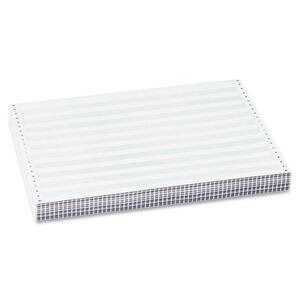 Sparco 1/2" Green Bar Computer Paper - 11" x 15" - 15lb - 1050 x Sheet