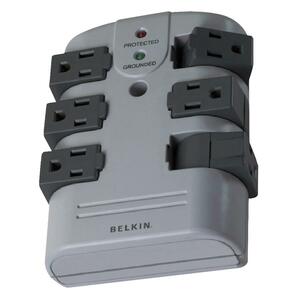 Belkin 6-Outlets Surge Suppressor - Receptacles: 6 x AC Power - 1080J