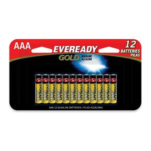 Eveready Gold Alakaline General Purpose Battery - AAA - Alkaline - 3V DC