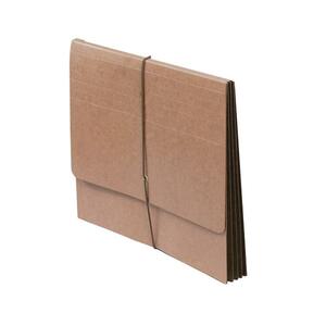 SJ Paper Full Height Expanding Wallet - Letter - 8.5" x 11" - 4" Expansion - 1 Each - 14pt. - Redrope