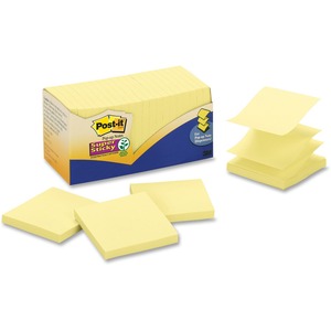Post-it Super Sticky Pop-up Pad Refill - Pop-up - 2" x 2" - Yellow - Paper - 20 / Pack